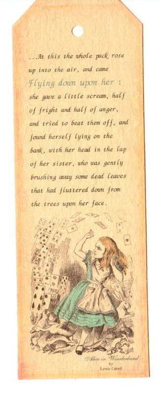 The Velvet Attic - Vintage Card Tags - Alice In Wonderland - 4.8cm x 14.2cm