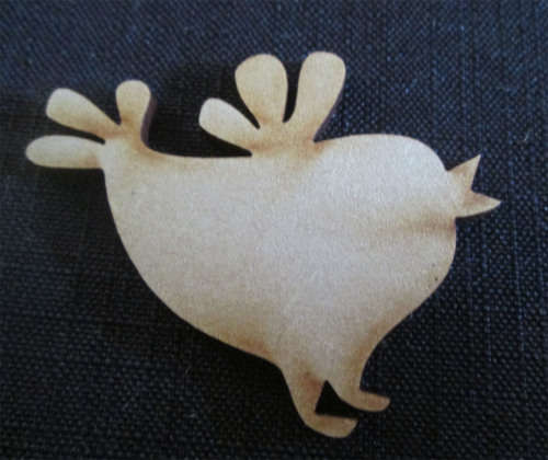 The Velvet Attic - Wood blank laser cutout - Tweety Bird Small