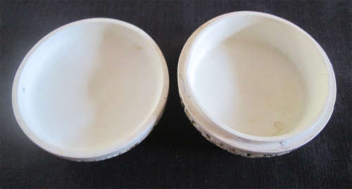 Beautifully Carved Oriental Ink Pot