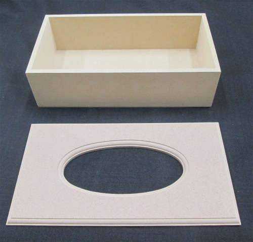 The Velvet Attic - Wood blank MDF - Tissue Box with Lid
