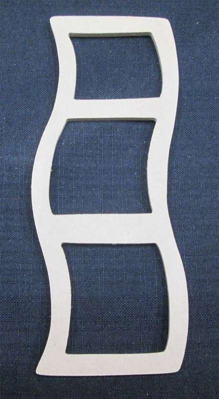 The Velvet Attic - Wood blank cutout  - Frame - Film Wavy - Large