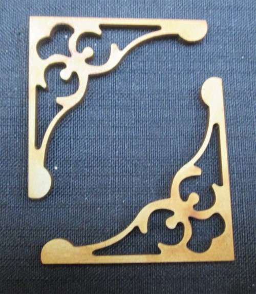 The Velvet Attic - Wood blank laser cutout - Corners Elsie 2 of
