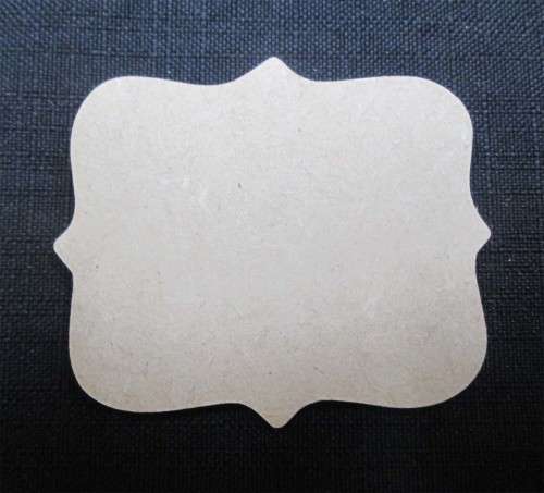 The Velvet Attic - Wood blank MDF - Tag (5.5cm x 4.8cm)