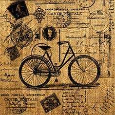 The Velvet Attic - Handmade Mosaic Tile - 2.3cm x 2.3cm - Bicycle 1