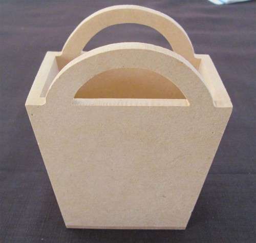 The Velvet Attic - Wood blank MDF - Basket Small