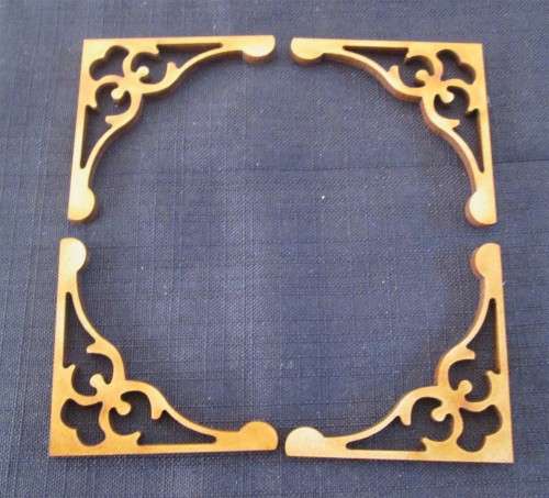 The Velvet Attic - Wood blank laser cutout  - Corners Elsie (4 of)