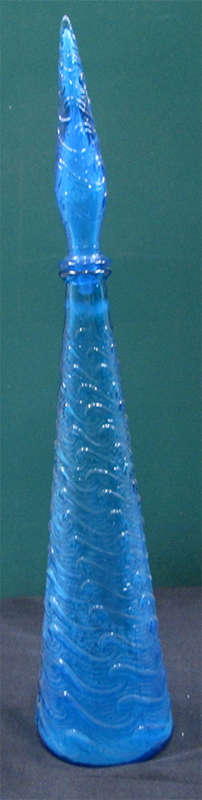 Genie Bottle with Lid - Blue Wave - Made in Italy