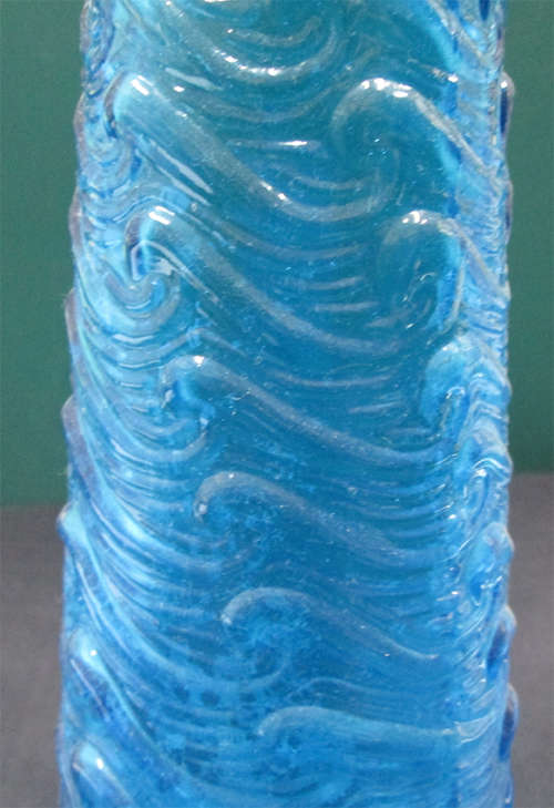 Genie Bottle with Lid - Blue Wave - Made in Italy