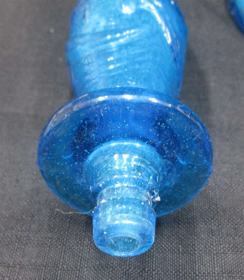 Genie Bottle with Lid - Blue Wave - Made in Italy
