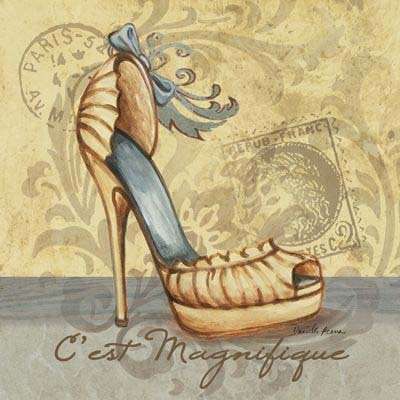 The Velvet Attic - Handmade Mosaic Tile - 2.3cm x 2.3cm - Vintage Shoe 1