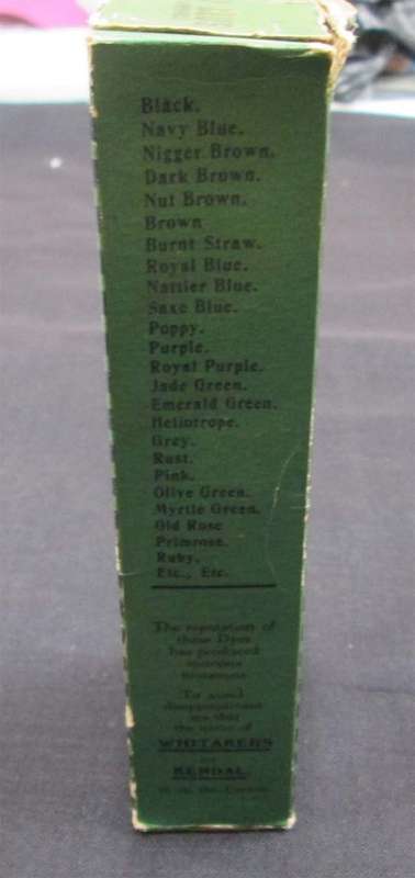Old Luton Straw Hat Dyes Bottle in Original Box - Navy