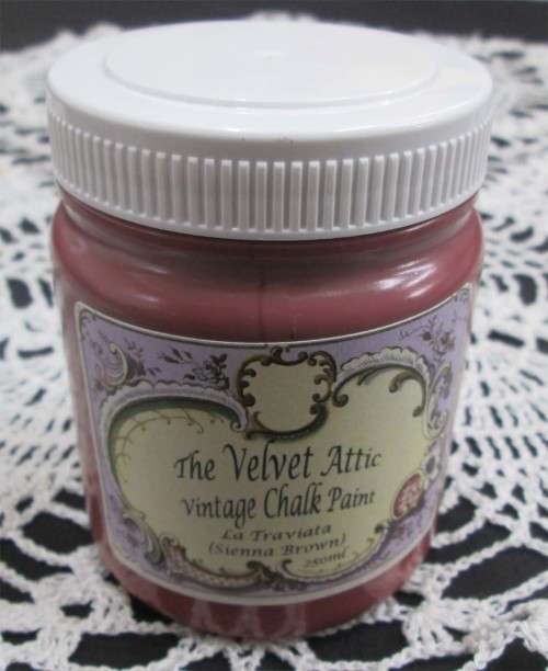The Velvet Attic - Vintage Chalk Paint 250ml - La Traviata (Sienna Brown)
