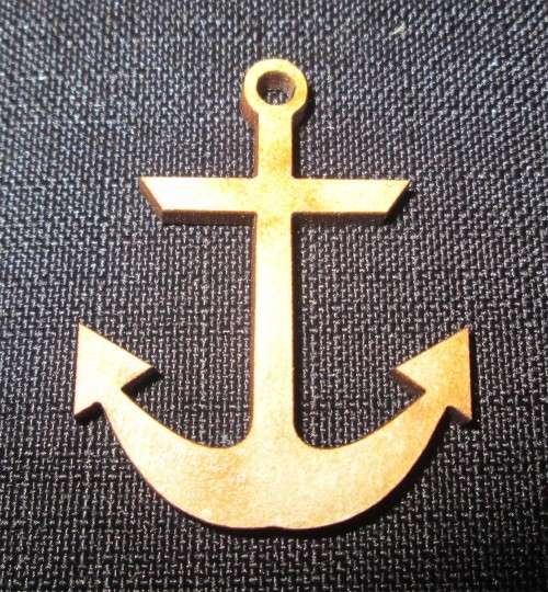The Velvet Attic - Wood blank laser cutout  - Anchor