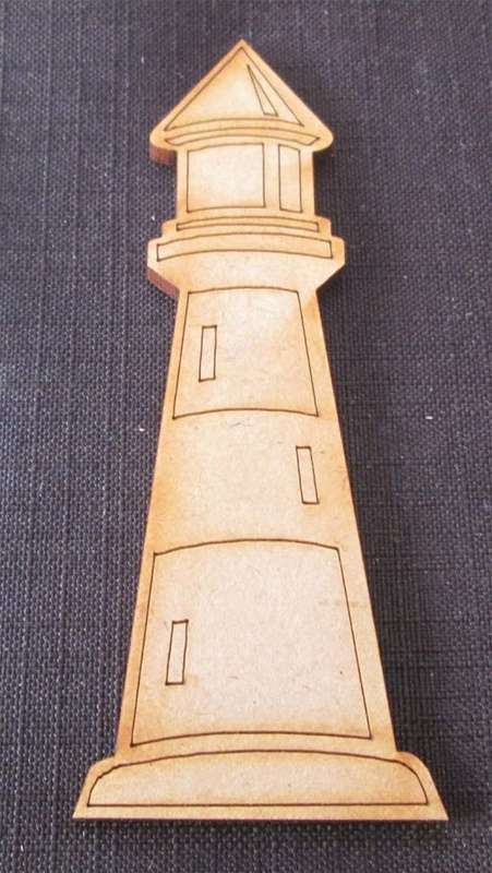 The Velvet Attic - Wood blank laser cutout  - Lighthouse
