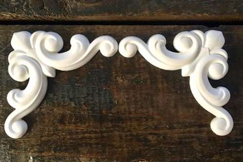 The Velvet Attic - Decorative Moulds / Molds - 4.5x4.5cm (2 Pieces)