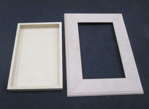 The Velvet Attic - Wood blank MDF - Box Frame 3D A3
