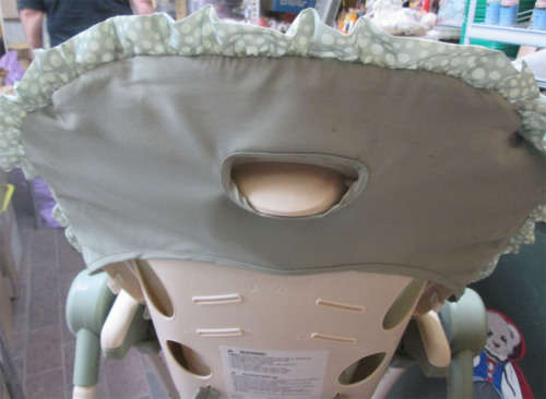 American Safety 1st "Winnie the Pooh" adjustable high chair on wheels