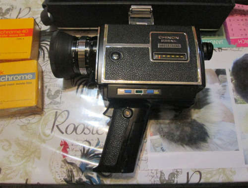 Chinon 255XL 8mm Movie Camera in Case