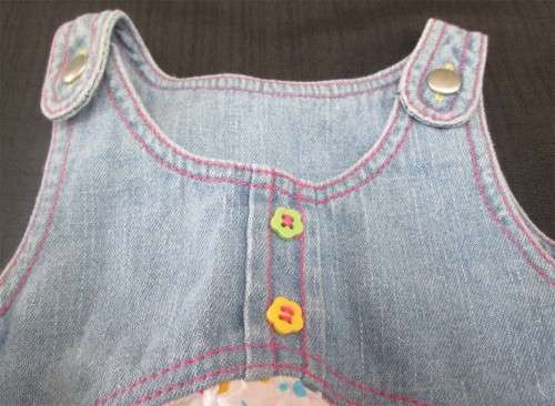 Wooliesbabes - Denim & Cotton Dress - 6-12 Months