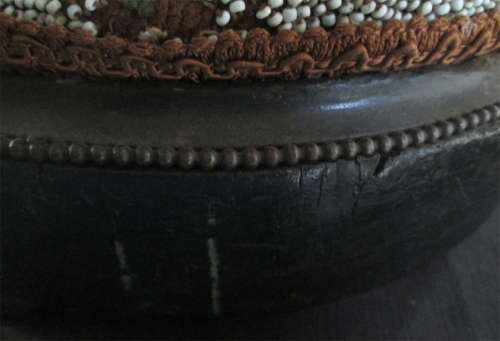 Victorian Tapestry & Bead Footstool