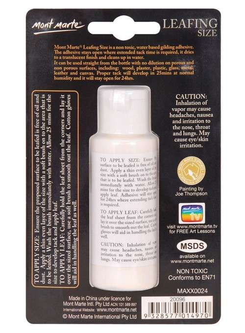 The Velvet Attic - Mont Marte Leafing Size - 60ml