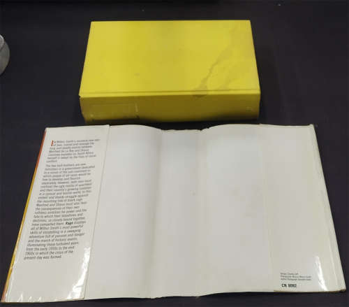 Pair of Book Club Edition Wilbur Smith Books with Dust Jackets - The Burning Shore and Rage