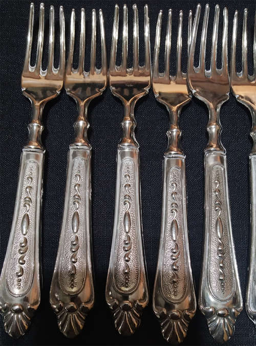 25 Piece Vintage Silver Plated EDZING ITALY Cake Serving Set