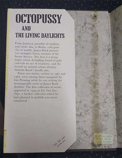 Octopussy & The Living Daylights Omnibus by Ian Fleming 1st Edition