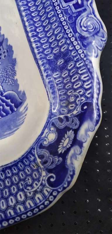 Blue Willow Pattern Burleigh Ware Serving Dish