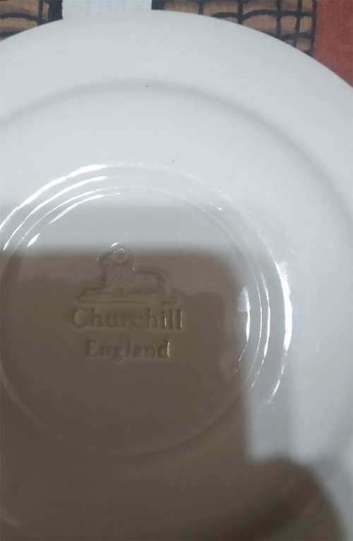 Blue Willow Pattern Churchill England Side Plate