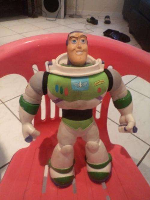 Buzz Lightyear soft doll with plastic head, arms and feet