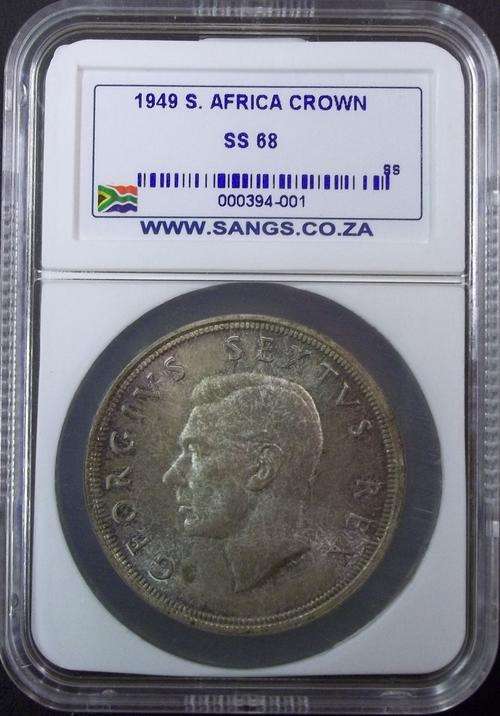 1949  S.AFRICA FIVE SHILLING  SS 68