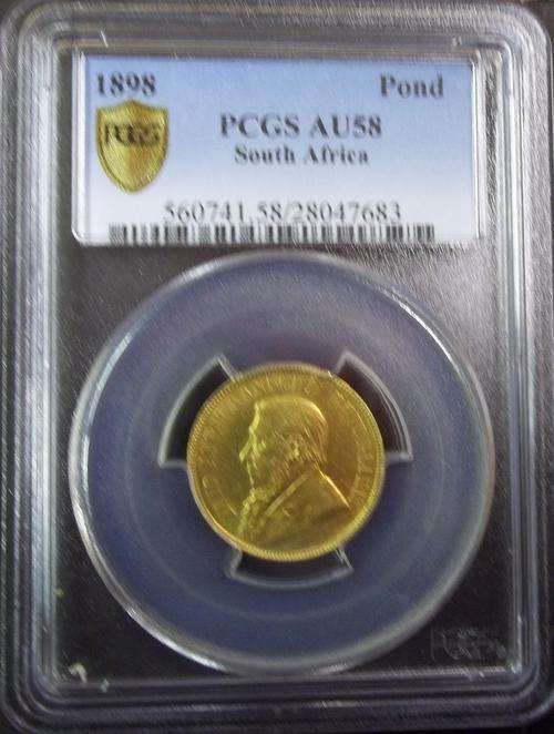 1898 S.AFRICA GOLD POND AU 58