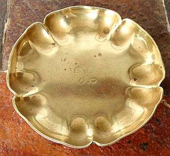 J.S & S SOLID BRASS SWEETMEAT DISH,MADE IN ENGLAND