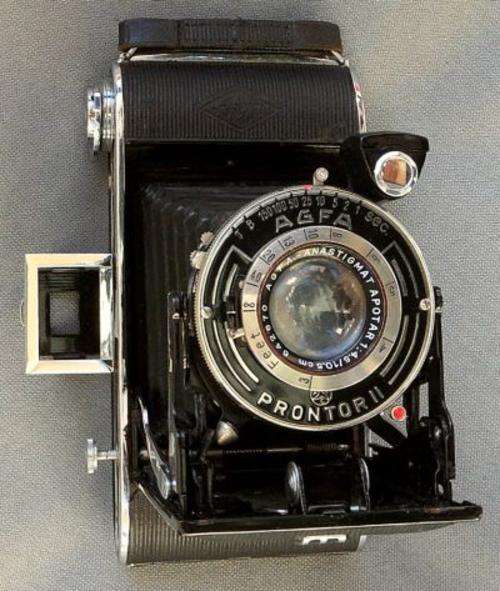 AGFA SPEEDEX-RECORD-CAMERA WITH PRONTOR II SHUTTER +ANASTIGMAT 1:4.5/10,5 APOTAR,GERMANY 1932-37