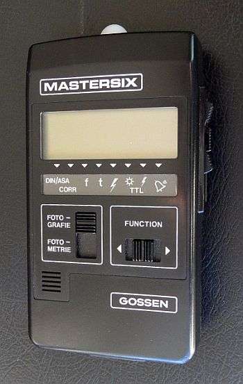 PROFESSIONAL  DIGITAL LIGHTMETER GOSSEN "MASTERSIX /ULTRA PRO", EXCELLENT CONDITION MADE IN GERMANY