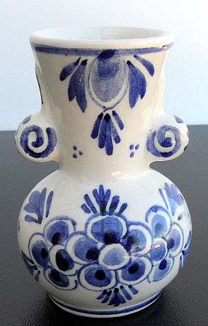 DELFT MINIATURE VASE,MARKED EXCELLENT CONDITION