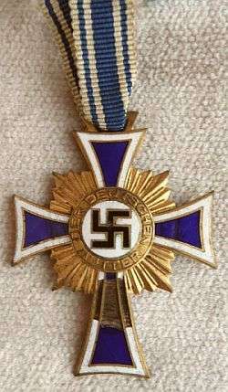 ORIGINAL GERMAN "DER DEUTSCHEN MUTTER" IN GOLD16.DEZEMBER 1938