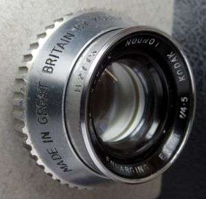 KODAK ENLARGING EKTAR 4.5/75MM  No.H2775 MADE IN GREAT BRITAIN BY KODAK LONDON