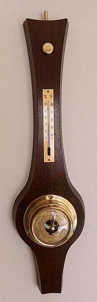 WALL BAROMETER "BAROMASTER" AND THERMOMETER WORKING VERY GOOD CONDITION