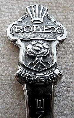 ROLEX MOCHA SPOON" ROLEX BUCHERER" LUGANO  STAINLES STEEL CA.1970 MADE IN SWITZERLAND