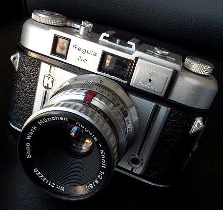 KING REGULA IIId RANGEFINDER +REGULA-ENNIT 1:2.8/5 MADE IN GERMANY 1956 WORKS