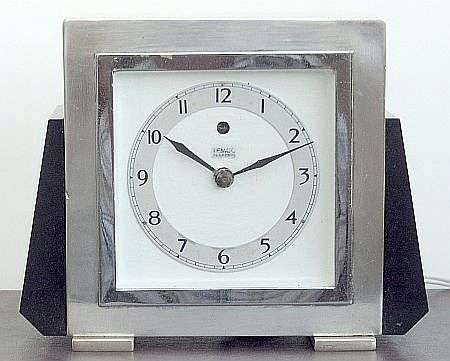 ART DECO "TEMCO" ELECTRIC CLOCK CA 1930s MADE BY THE TELEPHONE MFG.CO LTD ENGLAND WORKING