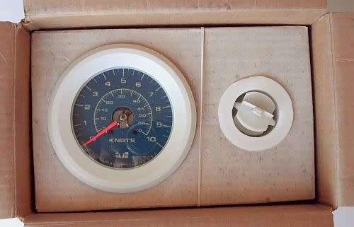 KNOT METER "U 25 K", MADE BY ELECTRO MARINE SYSTEMS MADE IN USA