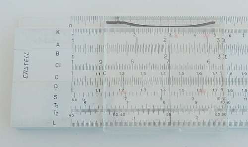 A.W. FABER CASTELL SLIDE RULER 57/88 STUDENTS ADVANCED RIETZ MODEL VERY GOOD CONDIT. MADE IN GERMANY