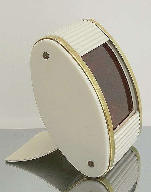 TRAVEL ALARM CLOCK  CA 194050s WORKING MADE BY WESTCLOX LA SALLE ILLINOIS USA