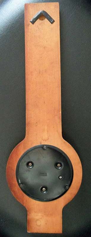 ANEROID BAROMETER `SUNDO`( STAECKER and OLMS SINCE 1882 ) THERMOMETER BEECHWOOD CASE 194050s GERMANY