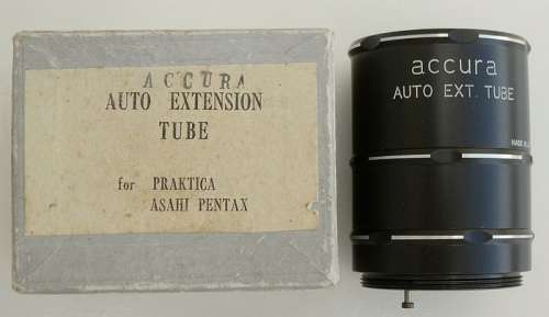 ACCURA AUTO EXTENSION TUBE SET SCREW MOUNT M 42 FOR ASAHI PENTAX ,PRAKTICA ...  MADE IN JAPAN