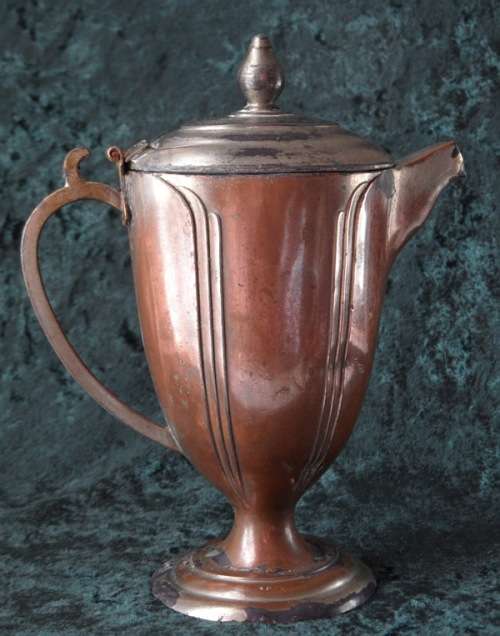 JAPANESE ART DECO SOFT PEWTER TEA SET WITH TRAY