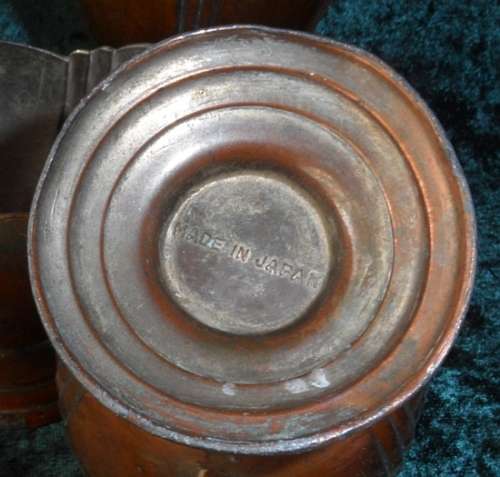 JAPANESE ART DECO SOFT PEWTER TEA SET WITH TRAY